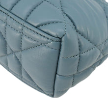 Load image into Gallery viewer, CHRISTIAN DIOR Diortravel Calfskin Macrocannage Clutch bag Blue