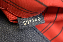 Load image into Gallery viewer, LOUIS VUITTON Melie Monogram Empreinte Leather Hobo Shoulder Bag Navy Blue