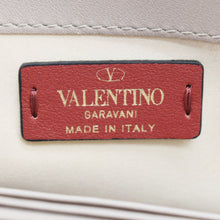 Load image into Gallery viewer, VALENTINO Rockstud Envelope Leather Chain Crossbody Bag Taupe