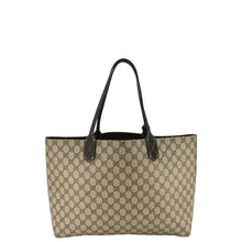 Load image into Gallery viewer, GUCCI Reversible Medium GG Supreme Canvas Tote Bag Dark Brown