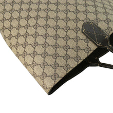 Load image into Gallery viewer, GUCCI Reversible Medium GG Supreme Canvas Tote Bag Dark Brown