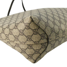 Load image into Gallery viewer, GUCCI Reversible Medium GG Supreme Canvas Tote Bag Dark Brown