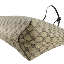 Load image into Gallery viewer, GUCCI Reversible Medium GG Supreme Canvas Tote Bag Dark Brown