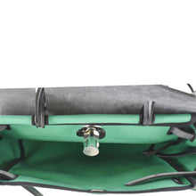 Load image into Gallery viewer, HERMES Herbag Zip 31 Toile Canvas Tote Shoulder Bag Green
