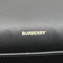 Load image into Gallery viewer, BURBERRY Hampshire Vintage Check Leather Crossbody Bag Black