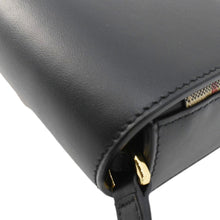 Load image into Gallery viewer, BURBERRY Hampshire Vintage Check Leather Crossbody Bag Black