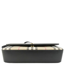 Load image into Gallery viewer, BURBERRY Hampshire Vintage Check Leather Crossbody Bag Black