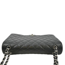 Load image into Gallery viewer, CHANEL Classic Maxi Single Flap Quilted Caviar Leather Shoulder Bag Black