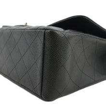 Load image into Gallery viewer, CHANEL Classic Maxi Single Flap Quilted Caviar Leather Shoulder Bag Black
