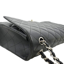 Load image into Gallery viewer, CHANEL Classic Maxi Single Flap Quilted Caviar Leather Shoulder Bag Black