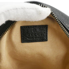 Load image into Gallery viewer, GUCCI GG Marmont Mini Round Leather Crossbody Bag Black 550154