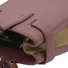 Load image into Gallery viewer, BURBERRY Banner Small House Check Leather Tote Bag Maroon