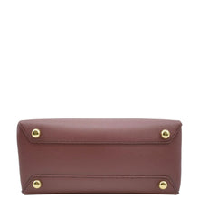 Load image into Gallery viewer, BURBERRY Banner Small House Check Leather Tote Bag Maroon