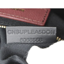 Load image into Gallery viewer, BURBERRY Banner Small House Check Leather Tote Bag Maroon