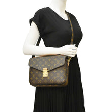 Load image into Gallery viewer, LOUIS VUITTON Metis Pochette Monogram Canvas Crossbody Bag Brown