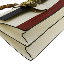Load image into Gallery viewer, GUCCI Dionysus Bamboo Medium Leather Top Handle Shoulder Bag White 448075