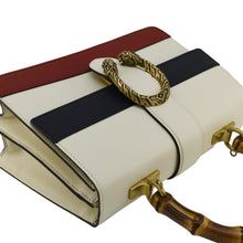 Load image into Gallery viewer, GUCCI Dionysus Bamboo Medium Leather Top Handle Shoulder Bag White 448075