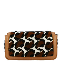 Load image into Gallery viewer, FENDI Baguette Mini Leopard Print Calf Leather Shoulder Bag Brown