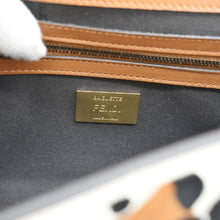 Load image into Gallery viewer, FENDI Baguette Mini Leopard Print Calf Leather Shoulder Bag Brown