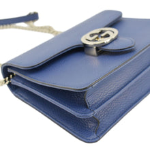 Load image into Gallery viewer, GUCCI Interlocking GG Leather Crossbody Bag Blue 510304