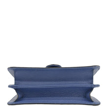 Load image into Gallery viewer, GUCCI Interlocking GG Leather Crossbody Bag Blue 510304