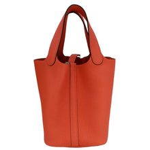 Load image into Gallery viewer, HERMES Picotin Lock 18 Taurillon Clemence Leather Hobo Bag Light Pink