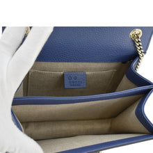 Load image into Gallery viewer, GUCCI Interlocking GG Leather Crossbody Bag Blue 510304