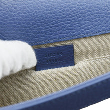 Load image into Gallery viewer, GUCCI Interlocking GG Leather Crossbody Bag Blue 510304
