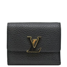 Load image into Gallery viewer, LOUIS VUITTON Capucines XS Taurillon leather Wallet Black