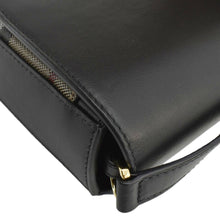 Load image into Gallery viewer, BURBERRY Hampshire Vintage Check Leather Crossbody Bag Black