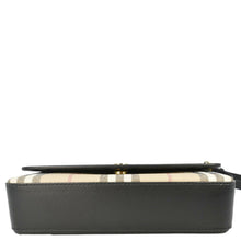 Load image into Gallery viewer, BURBERRY Hampshire Vintage Check Leather Crossbody Bag Black