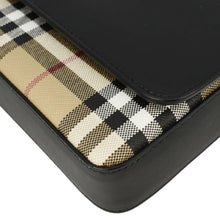 Load image into Gallery viewer, BURBERRY Hampshire Vintage Check Leather Crossbody Bag Black