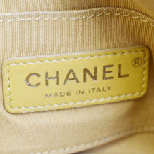 Load image into Gallery viewer, CHANEL Carry Around Mini Quilted Caviar Leather Bowling Bag Yellow