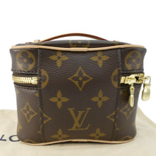 Load image into Gallery viewer, LOUIS VUITTON Nice Nano Monogram Canvas Toiletry Pouch Brown