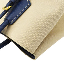 Load image into Gallery viewer, PRADA Double Handle Canvas Tote Shoulder Bag Beige