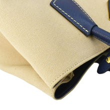 Load image into Gallery viewer, PRADA Double Handle Canvas Tote Shoulder Bag Beige