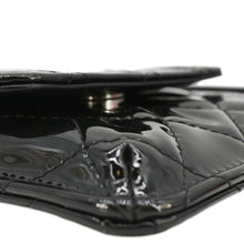 Load image into Gallery viewer, CHANEL CC Double Mini Flap Patent Quilted Leather Chain Waist Bag Black Pink