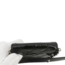 Load image into Gallery viewer, CHANEL CC Double Mini Flap Patent Quilted Leather Chain Waist Bag Black Pink