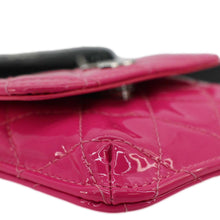 Load image into Gallery viewer, CHANEL CC Double Mini Flap Patent Quilted Leather Chain Waist Bag Black Pink