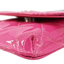 Load image into Gallery viewer, CHANEL CC Double Mini Flap Patent Quilted Leather Chain Waist Bag Black Pink