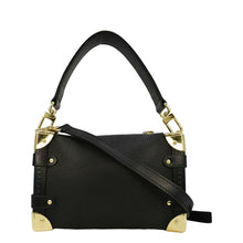 Load image into Gallery viewer, LOUIS VUITTON Side Trunk PM Grained Calf Leather Tote Bag Black