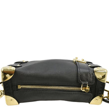 Load image into Gallery viewer, LOUIS VUITTON Side Trunk PM Grained Calf Leather Tote Bag Black
