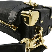Load image into Gallery viewer, LOUIS VUITTON Side Trunk PM Grained Calf Leather Tote Bag Black