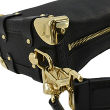 Load image into Gallery viewer, LOUIS VUITTON Side Trunk PM Grained Calf Leather Tote Bag Black