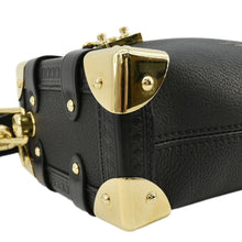 Load image into Gallery viewer, LOUIS VUITTON Side Trunk PM Grained Calf Leather Tote Bag Black
