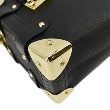 Load image into Gallery viewer, LOUIS VUITTON Side Trunk PM Grained Calf Leather Tote Bag Black