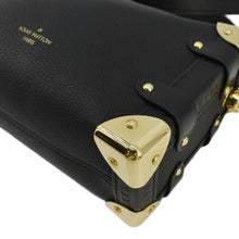 Load image into Gallery viewer, LOUIS VUITTON Side Trunk PM Grained Calf Leather Tote Bag Black