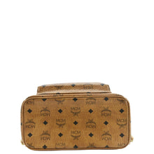 Load image into Gallery viewer, MCM Stark Classic Visetos Canvas Backpack Bag Cognac