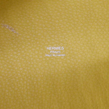 Load image into Gallery viewer, HERMES Picotin Lock 22 Taurillon Clemence Leather Hobo Bag Yellow