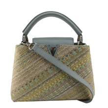 Load image into Gallery viewer, LOUIS VUITTON Capucines BB Taurillon Tweed Satchel Bag Multicolor